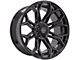 4Play 4P83 Gloss Black with Brushed Face 6-Lug Wheel; 22x12; -44mm Offset (09-14 F-150)