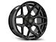 4Play 4P06 Gloss Black with Brushed Face 5-Lug Wheel; 22x10; -18mm Offset (09-18 RAM 1500)