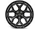 4Play 4P06 Gloss Black with Brushed Face 5-Lug Wheel; 22x10; -18mm Offset (09-18 RAM 1500)