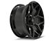 4Play 4P06 Gloss Black with Brushed Face 5-Lug Wheel; 22x10; -18mm Offset (09-18 RAM 1500)