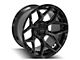 4Play 4P06 Gloss Black with Brushed Face 5-Lug Wheel; 22x12; -44mm Offset (09-18 RAM 1500)