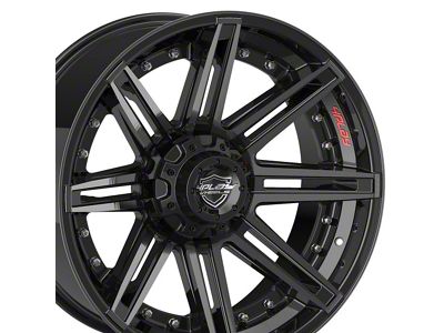 4Play 4P08 Brushed Black 5-Lug Wheel; 20x10; -24mm Offset (09-18 RAM 1500)