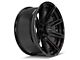 4Play 4P08 Gloss Black with Brushed Face 5-Lug Wheel; 22x10; -24mm Offset (09-18 RAM 1500)