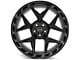 4Play 4P55 Gloss Black with Brushed Face 5-Lug Wheel; 22x10; -18mm Offset (09-18 RAM 1500)