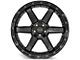 4Play 4P63 Gloss Black with Brushed Face 5-Lug Wheel; 22x10; -18mm Offset (09-18 RAM 1500)