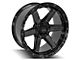 4Play 4P63 Gloss Black with Brushed Face 5-Lug Wheel; 22x10; -18mm Offset (09-18 RAM 1500)