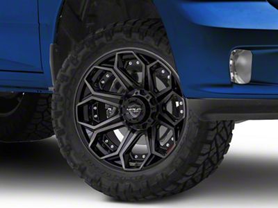 4Play 4P80R Brushed Black 5-Lug Wheel; 20x10; -24mm Offset (09-18 RAM 1500)