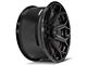 4Play 4P80R Gloss Black with Brushed Face 8-Lug Wheel; 22x10; -24mm Offset (10-18 RAM 2500)