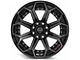 4Play 4P80R Gloss Black with Brushed Face 8-Lug Wheel; 22x12; -44mm Offset (10-18 RAM 2500)