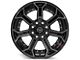 4Play 4P70 Gloss Black with Brushed Face 8-Lug Wheel; 22x10; -24mm Offset (10-18 RAM 3500 SRW)