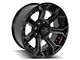 4Play 4P70 Gloss Black with Brushed Face 8-Lug Wheel; 22x10; -24mm Offset (10-18 RAM 3500 SRW)