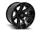 4Play 4P70 Gloss Black with Brushed Face 8-Lug Wheel; 22x12; -44mm Offset (10-18 RAM 3500 SRW)