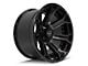 4Play 4P70 Gloss Black with Brushed Face 8-Lug Wheel; 22x12; -44mm Offset (10-18 RAM 3500 SRW)