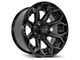 4Play 4P80R Gloss Black with Brushed Face 8-Lug Wheel; 20x10; -24mm Offset (10-18 RAM 3500 SRW)