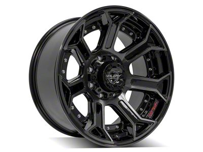 4Play 4P70 Brushed Black 8-Lug Wheel; 20x10; -24mm Offset (11-16 F-250 Super Duty)