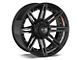 4Play 4P08 Brushed Black 8-Lug Wheel; 20x10; -24mm Offset (11-16 F-350 Super Duty SRW)