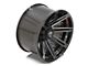 4Play 4P08 Brushed Black 8-Lug Wheel; 20x10; -24mm Offset (11-16 F-350 Super Duty SRW)