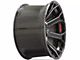 4Play 4P70 Gloss Black with Brushed Face 8-Lug Wheel; 22x10; -24mm Offset (11-16 F-350 Super Duty SRW)