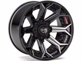 4Play 4P80R Gloss Black with Brushed Face 8-Lug Wheel; 22x10; -24mm Offset (11-16 F-350 Super Duty SRW)