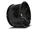 4Play 4PF6 Matte Black with Gloss Black 8-Lug Wheel; 20x9; 0mm Offset (11-16 F-350 Super Duty SRW)