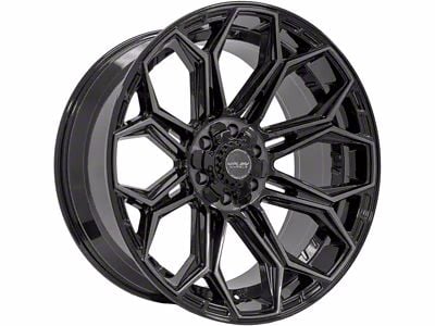 4Play 4P83 Brushed Black 6-Lug Wheel; 20x10; -18mm Offset (14-18 Sierra 1500)