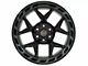 4Play 4P55 Gloss Black with Brushed Face 6-Lug Wheel; 24x12; -44mm Offset (14-18 Silverado 1500)