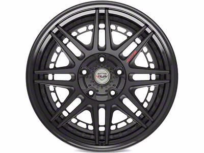 4Play 4PF8 Matte Black Center with Gloss Black Barrel 6-Lug Wheel; 20x9; 0mm Offset (14-18 Silverado 1500)