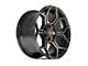 4Play Sport2.0 4PS26 Brushed Black with Tinted Clear Coat 6-Lug Wheel; 22x10; 24mm Offset (14-18 Silverado 1500)