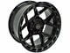 4Play 4P55 Gloss Black with Brushed Face 6-Lug Wheel; 22x10; -18mm Offset (15-20 F-150)