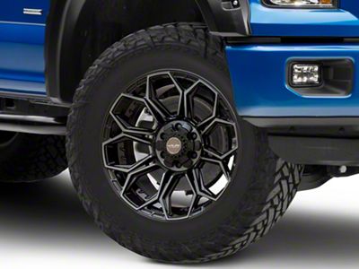 4Play 4P83 Brushed Black 6-Lug Wheel; 20x10; -18mm Offset (15-20 F-150)