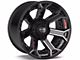 4Play 4P70 Gloss Black with Brushed Face 8-Lug Wheel; 22x10; -24mm Offset (15-19 Sierra 3500 HD SRW)