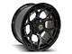 4Play Forged Series 4PF6 Matte Black Center with Gloss Black Barrel 8-Lug Wheel; 22x10; -18mm Offset (15-19 Sierra 3500 HD SRW)