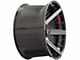 4Play 4P60 Gloss Black with Brushed Face 8-Lug Wheel; 20x10; -24mm Offset (15-19 Silverado 3500 HD SRW)