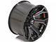 4Play 4P70 Gloss Black with Brushed Face 8-Lug Wheel; 22x10; -24mm Offset (15-19 Silverado 3500 HD SRW)