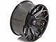 4Play 4P80R Gloss Black with Brushed Face 8-Lug Wheel; 20x10; -24mm Offset (15-19 Silverado 3500 HD SRW)