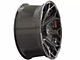 4Play 4P80R Gloss Black with Brushed Face 8-Lug Wheel; 22x12; -44mm Offset (15-19 Silverado 3500 HD SRW)