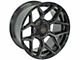 4Play 4P06 Gloss Black with Brushed Face 6-Lug Wheel; 24x12; -44mm Offset (15-20 Tahoe)
