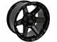 4Play 4P63 Gloss Black with Brushed Face 6-Lug Wheel; 22x12; -44mm Offset (15-20 Tahoe)