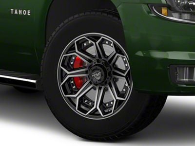 4Play 4P80R Brushed Black 6-Lug Wheel; 20x10; -18mm Offset (15-20 Tahoe)