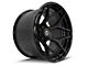 4Play Forged Series 4PF6 Matte Black Center with Gloss Black Barrel 6-Lug Wheel; 24x14; -76mm Offset (15-20 Tahoe)