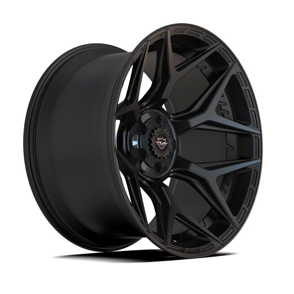 4Play Yukon 4P06 Satin Black 6-Lug Wheel; 20x10; -18mm Offset 4P06 ...