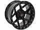 4Play 4P55 Gloss Black with Brushed Face 6-Lug Wheel; 22x12; -44mm Offset (15-20 Yukon)