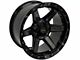 4Play 4P63 Gloss Black with Brushed Face 6-Lug Wheel; 22x12; -44mm Offset (15-20 Yukon)