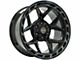 4Play 4P55 Brushed Black 6-Lug Wheel; 20x10; -18mm Offset (2024 Ranger)