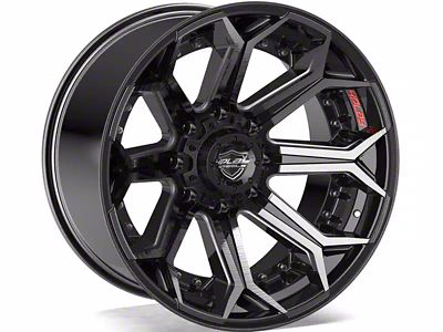 4Play 4P80R Brushed Black 6-Lug Wheel; 20x10; -18mm Offset (2024 Ranger)