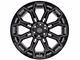 4Play 4P83 Gloss Black with Brushed Face 6-Lug Wheel; 22x12; -44mm Offset (2024 Ranger)