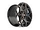 4Play Sport2.0 4PS28 Matte Black 6-Lug Wheel; 17x9; 18mm Offset (2024 Ranger)