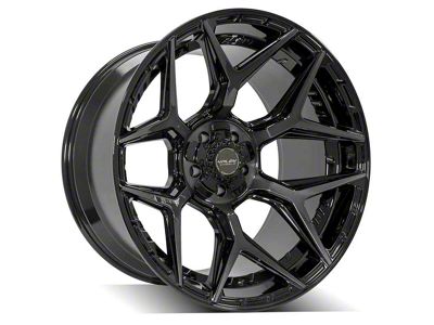 4Play 4P06 Brushed Black 5-Lug Wheel; 20x10; -18mm Offset (94-01 RAM 1500)