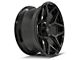 4Play 4P06 Gloss Black with Brushed Face 5-Lug Wheel; 22x10; -18mm Offset (94-01 RAM 1500)