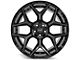 4Play 4P06 Gloss Black with Brushed Face 5-Lug Wheel; 22x12; -44mm Offset (94-01 RAM 1500)